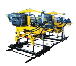 YD-22型液壓搗固機,雙導(dǎo)柱框架結(jié)構(gòu)，單缸升降方式